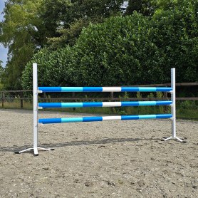 Sprüngständer hindernisständer Weiß Aluminium