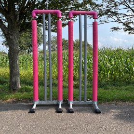 Lagerausverkauf – Fangständer rosa – silber